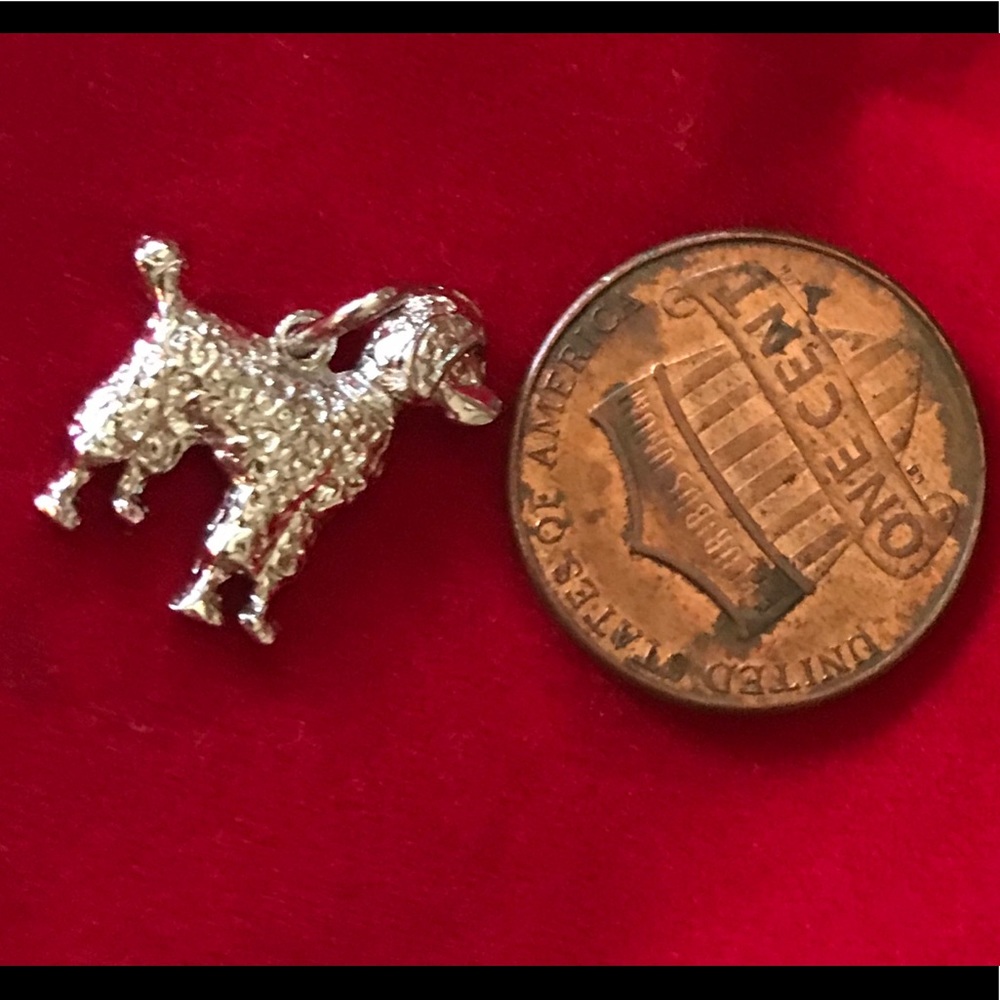 Sterling silver poodle charm. Never worn.